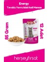 ENERGY POUCH YAŞ MAMASI  YAVRU KEDİ  85GR  TAVUKLU