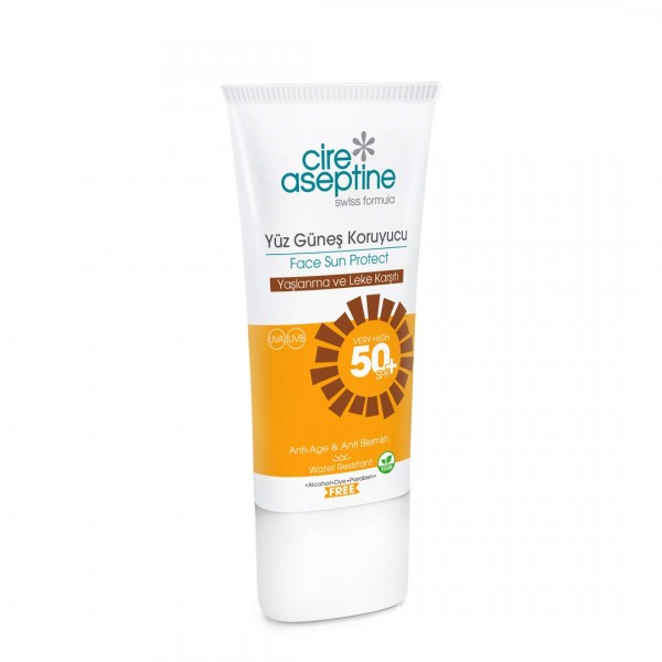 Cire Aseptine Yüz Güneş Koruyucu Yaşlanma ve Leke karşıtı 50 SPF 50 ml