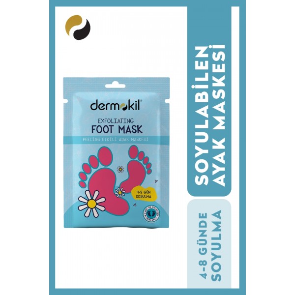 DERMOKİL FOOT MASK PEELİNG ETKİLİ AYAK MASKESİ 2Lİ PK İÇİ.