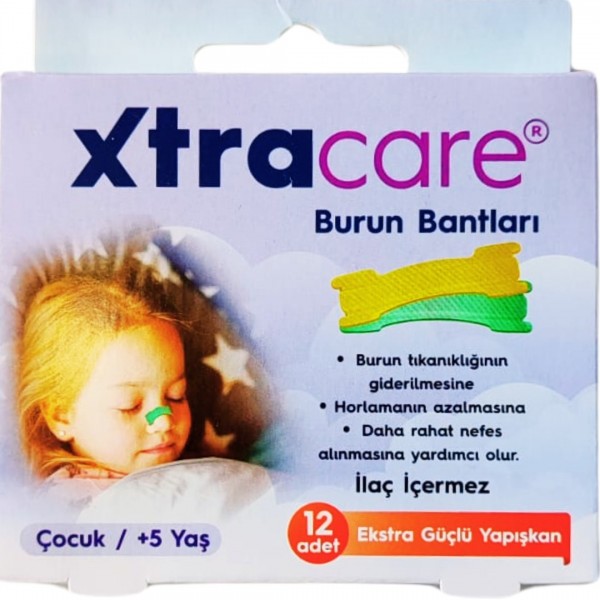 XTRACARE BURUN BANTLARI P.K.İÇİ 12 ADET ÇOCUK / 5+YAŞ