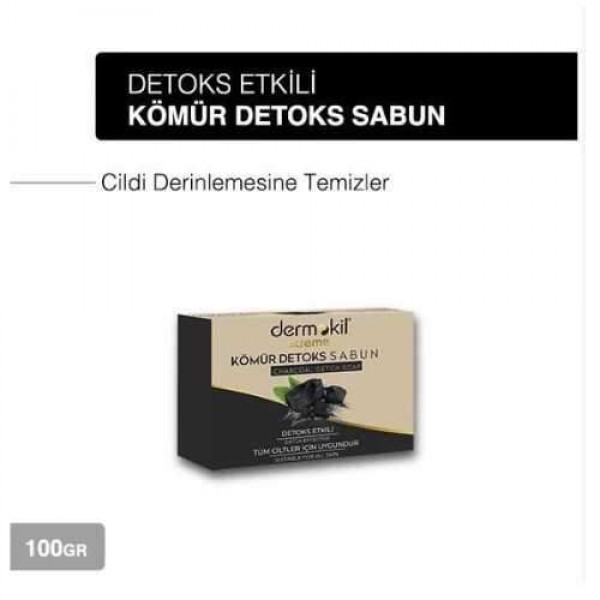 DERMOKİL XTREME SABUN 100GR KÖMÜRLÜ DETOKS DETOKS ETKİLİ