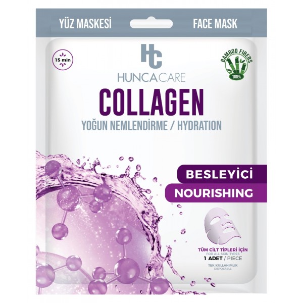 HUNCA CARE YÜZ MASKESİ COLAGEN 25G YOĞUN NEMLENDİRME BESLEYİCİ TÜM CİLTLER 