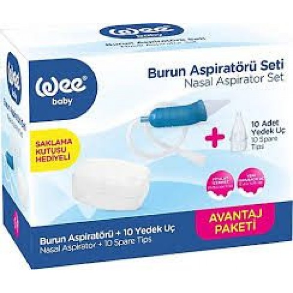 WEE BABY AVANTAJ PK.BURUN ASPİRATÖRÜ SETİ +10 YEDEK UÇ 945