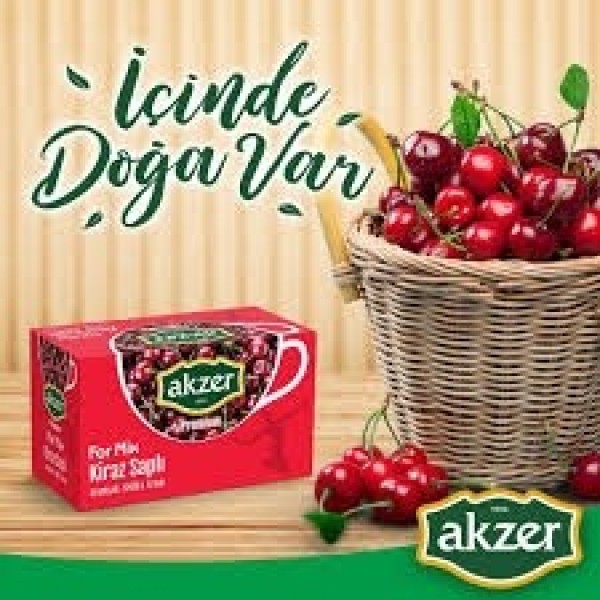 AKZER FORMİX KARIŞIK BİTKİ ÇAYI KİRAZ SAPLI 20Lİ 1,5G*20: 30GR