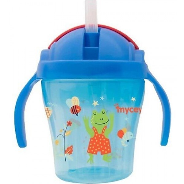 MYCEY PİPETLİ BARDAK STRAW CUP 200ML 9+AY  (PEMBE-5210)-(5211-MAVİ)-(UNİSEX-TURUNCU-5212)