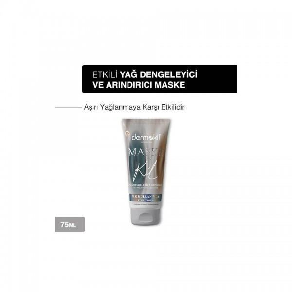 DERMOKİL KİL MASKE YAĞ DENGELEYİCİ ARINDIRICILI  75ML