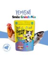 SMİLE CAT  CRUNCH MIX ÇITIR LEZZETLER 60GR TAVUKLU SOMONLU